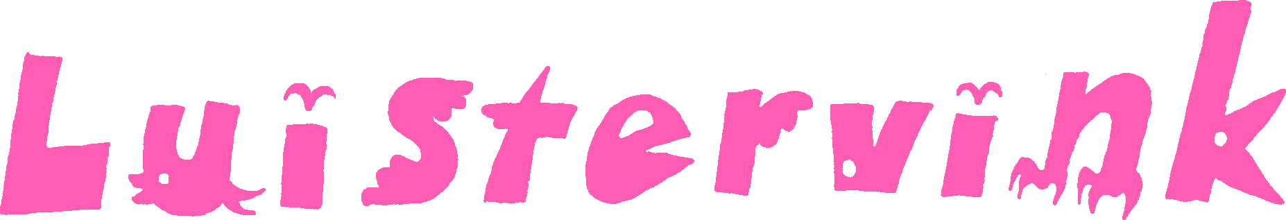 Luistervink Text Logo